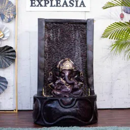 Buddha Brown Fiber Glass Indoor Fountain-image-3