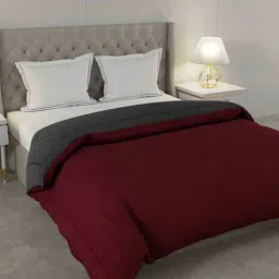 jaipur fabric Red Cotton 250 AC Room Double Bed Comforter-picture-19