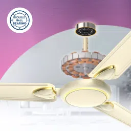 Crompton Surebreeze Hillbriz Deco 1 Star 1200mm 3 Blade High Velocity Ceiling Fan (Inverter Technology, Ivory Gold) image 5