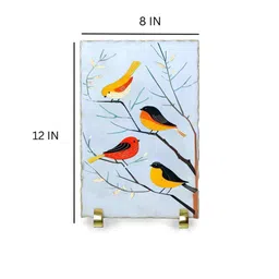 posh n plush Serene Birds Marble Showpiece image 4