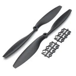 10x4.5 inch - 1045/1045R CW CCW Propeller Pair for Quadcopter (Black) image 1