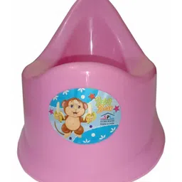 Dmitry Potty Toilet Trainer Seat/Chair with Lid and High Back Support for Toddler Boys Girls Age 7 Months to 2 Years (Multicolor) image 3