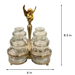 izzhaar Angel 300ml Gold Stainless steel Condiment Set image 3