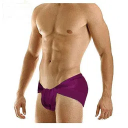 spenca Men's CottonGym Supporter with Shaker Magenta color image 2