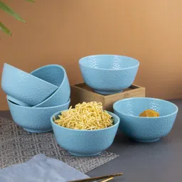 Melamine Turquoise Round Soup Bowl Set Of 6 By Market 99 image 1