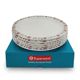 superware Buffet Plate Set Garden Flower 12.5 , Stain Free, Glazed Finish, Pure Melamine ,6 nos. image 3