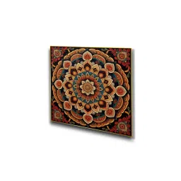 Nestroots Vibrant Ornate Canvas Printed Wall Painting with Gold Floating Frame (Pack of 4) image 3