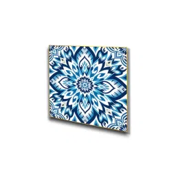 Nestroots Blue and White Tile Collection Call Wall Painting with Gold Floating Frame (Pack of 3) image 3