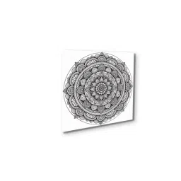Nestroots Circular Canvas Art Set Printed Wall Painting with White Floating Frame (Pack of 4) image 4
