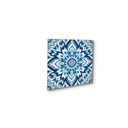 Nestroots Blue and White Tile Collection Call Wall Painting with Gold Floating Frame (Pack of 3) image 4