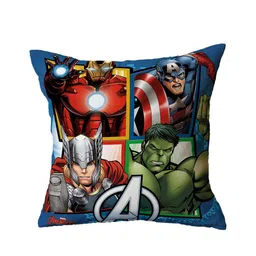 Marvel Kids Red & Blue Avengers Printed Filled Cushion With Cover image 4