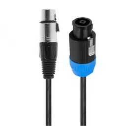 MX 4 Pin MIC and Speaker Male Plug To 3 Pin MIC Extension Female Connector XLR Cord 1.5 Meter (MX-3792) image 1