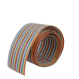 26AWG Pure Copper 40pin Dupont Wire Flexible Rainbow Color Flat Ribbon Cable - 1 Meter image 1