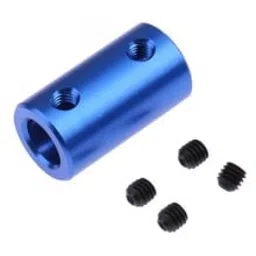 Blue Aluminum Alloy Coupling 5x5MM for 3D Printers and CNC Machines image 2
