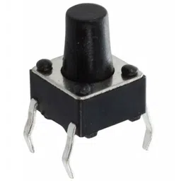 6x6x9mm Tactile 4 Pin Push Button Switch - 5 Pieces Pack image 1