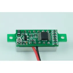 0.72 cm (0.28 inch) 0-100V Three Wire DC Voltmeter Red image 4