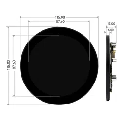 Waveshare 3.4inch DSI Round Touch Display, 800 800, IPS, 10-Point Touch image 5