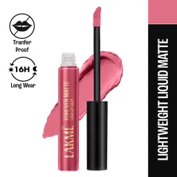 lakme forever matte liquid lip - pink parfait-picture-119