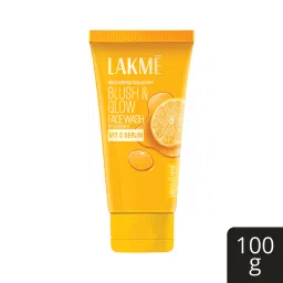 lakme blush & glow brightening lemon facewash, with vitamin c serum, 100gm-picture-11