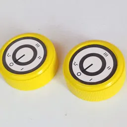 Generic Yellow Plastic Round Mixer Grinder Speed Control Knob (1Pcs) - 4.5 x 1.5cm - D Model Hole - 6mm image 5