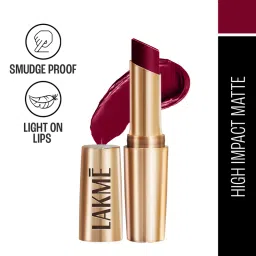 lakme 9to5 powerplay priming matte lipstick - deep wine-picture-44