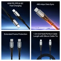 boAt Type A to C 65W Cable image 1