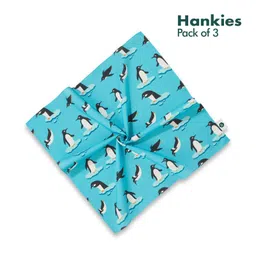 hexafun 100% Organic Soft Cotton Men Handkerchiefs | Multicolor & Trendy Printed Hanky Designs | Soft & Breathable Fabric | Best For Styling & Everyday Use image 5