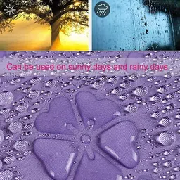 dream corporate world Magic Umbrella Changing Secret Blossoms Occur with Water Magic Print 3 Fold Umbrella For Women Men And Children Umbrella Flower Print Sun And Rain (purple) image 3