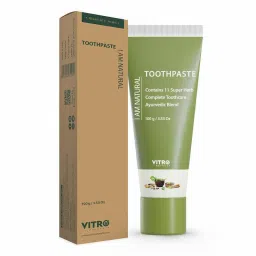 Vitro Naturals Fluoride Free Toothpaste For Bad Breath And Gum Problems image 1