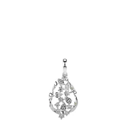 VALANOVA Women Sterling Silver Plated Diamond Pendant-image-49