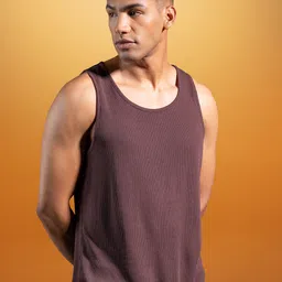 DAMENSCH Sleeveless Statement Waffle Lounge Tshirts-picture-46