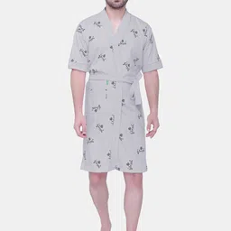 FILMAX ORIGINALS Logo Printed Pure Cotton Bath Robe-image-34