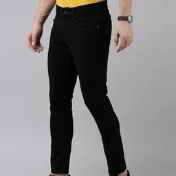 SPYKAR Men Black Kano Slim Fit Mid-Rise Stretchable Jeans-image-50