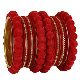 NMII Set Of 20 Cubic Zirconia-Studded Velvet Bangle Set-image-19