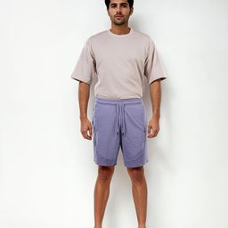 Celio Men Mid-Rise Drawstring Cotton Casual Regular Shorts-picture-32