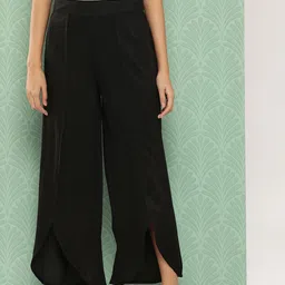 Juniper Women Self Design Flared Ethnic Palazzos-image-16