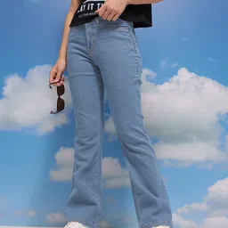 CORSICA Women High-Rise Stretchable Bootcut Jeans-image-4