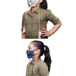 JBN Creation Unisex Kids Pack Of 2 3-Ply Printed Outdoor Face Masks-picture-17