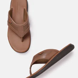 Woodland Men Leather Comfort Sandals-picture-6