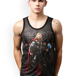Marvel by Wear Your Mind Men Multicoloured Printed Round Neck T-shirt-picture-29