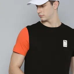 one8 x PUMA Colourblocked Slim Fit Pure Cotton Sports T-shirt-picture-12