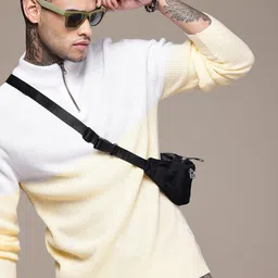 WROGN Colourblocked Comfort Fit Pullover Sweater-picture-13