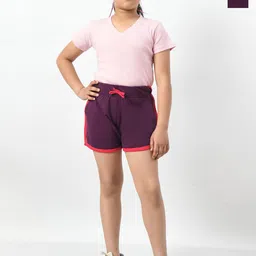 BAESD Girls Pack of 2 High-Rise Cotton Shorts-image-85