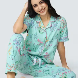 I like me Floral Printed Pure Cotton Night suit-picture-34