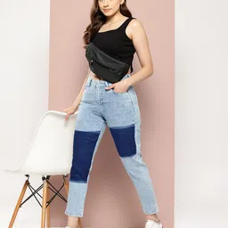 Harvard Women Colourblocked Jeans-image-35