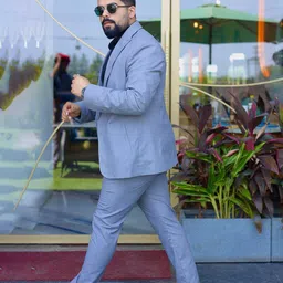 Dlanxa Single-Breasted Notched Lapel Linen 2-Piece Suit-picture-12