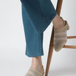 Marc Loire Knitted Round Toe Block Mules With Backstrap-image-24