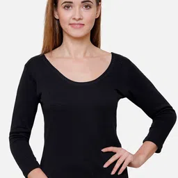 BODYCARE INSIDER Women Black Solid Thermal Top image 1