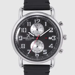 Daniel Klein Exclusive Men Black Analogue Watch DK12245-6-image-1