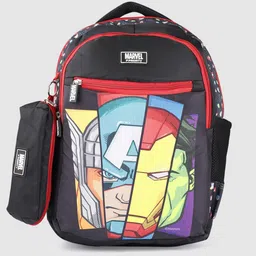 Priority Boys Marvel Printed Backpack With Pouch - 27 L-picture-49